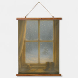 First Snow – Magic Beyond the Glass 吊り下げ型タペストリー