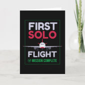 First Solo Flight Airplane First Flight カード (正面)