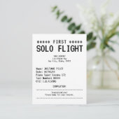 First Solo Flight Congratulations Flat Card (スタンド正面)