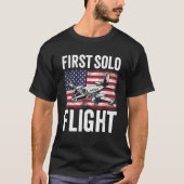 First Solo Flight Plane Aircraft Pilot Flight Tシャツ (正面)