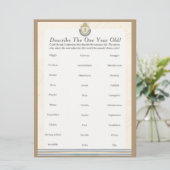 First Space Birthday Describe One year Old Game   シーズンカード (スタンド正面)