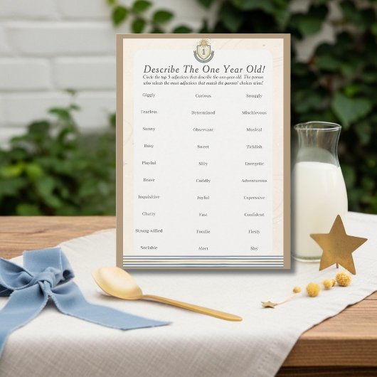 First Space Birthday Describe One year Old Game   シーズンカード