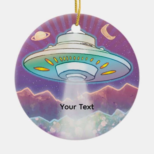 First Spaceship セラミックオーナメント (正面)