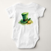 First St. Patrick’s Day for Tiny Treasure Hunters ベビーボディスーツ (裏面)