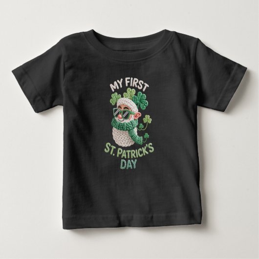 First St. Patricks Day Irish Baby ベビーTシャツ (正面)