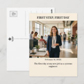 First Step First Day Custom Photo Postcard ポストカード (正面/裏面)
