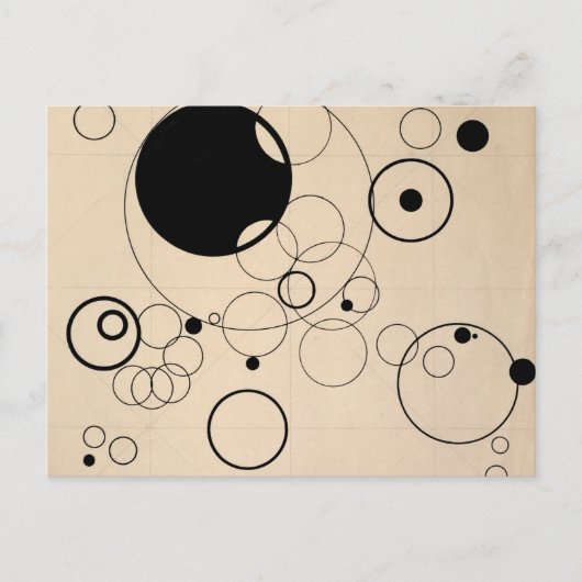 First Study for Some Circles by Wassily Kandinsky ポストカード (正面)