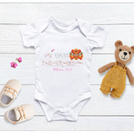 First Thanksgiving ASL sign language Add Name ベビーボディスーツ