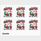 First The Coffee Then Ho Ho's Santa スクエアシール (シート)