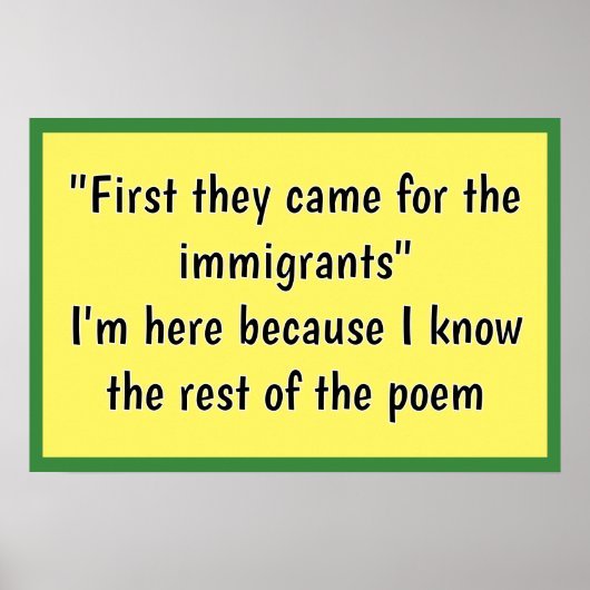 First they came for ポスター (正面)