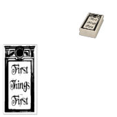 First Things First rubber stamp  ラバースタンプ (押印)