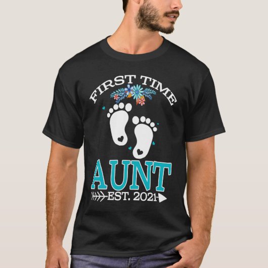 First Time Aunt 2021 New Aunt to be  Baby Tシャツ (正面)