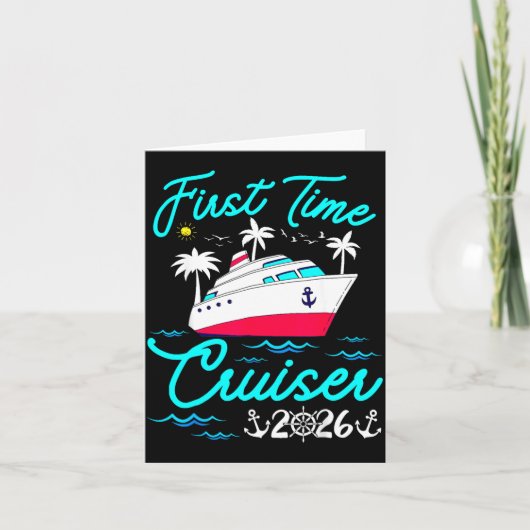 First Time Cruiser 2026 1st Cruise Vacation Family カード (正面)