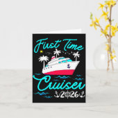 First Time Cruiser 2026 1st Cruise Vacation Family カード (黄色い花)