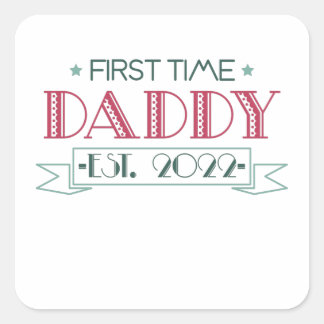 First Time Dad 2022 スクエアシール