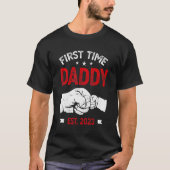 First Time Dad 2023 Father s Day Promoted Daddy Me Tシャツ (正面)