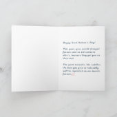 First Time Dad Father's Day Card シーズンカード (内部)