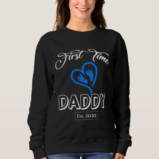 First Time Daddy 2020- It's a Boy New Dad Shirt- B スウェットシャツ (正面)