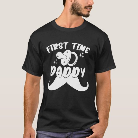 First Time Daddy New Dad Daddy Baby Shower Fatheru Tシャツ (正面)