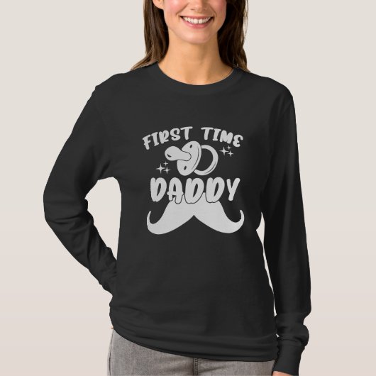 First Time Daddy New Dad Daddy Baby Shower Fatheru Tシャツ (正面)