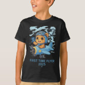 First Time Flyer 2025 Teddy Bear Aviator Kids Todd Tシャツ (正面)