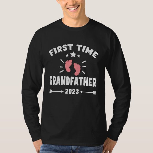 First Time Grandfather 2023 for Grandfather New Ba Tシャツ (正面)