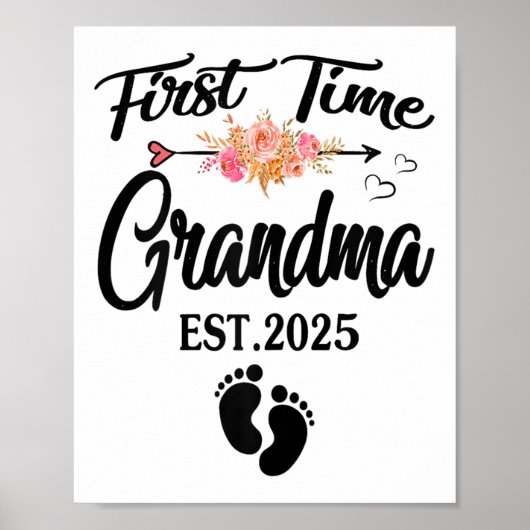 First Time Grandma 2025 Mothers Day Promoted To Gr ポスター (正面)