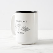  First Time Home Buyer Gift, Custom Housewarming ツートーンマグカップ (正面左)