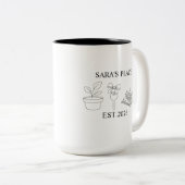  First Time Home Buyer Gift, Custom Housewarming ツートーンマグカップ (正面右)