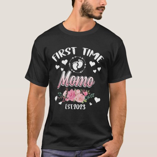 First time Momo 2023 Mommy Mother s Day Tシャツ (正面)