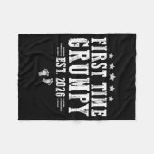 First Time Mpy Est.2026 Father's Day Promoted To P フリースブランケット (正面(横))