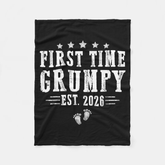 First Time Mpy Est.2026 Father's Day Promoted To P フリースブランケット (正面)