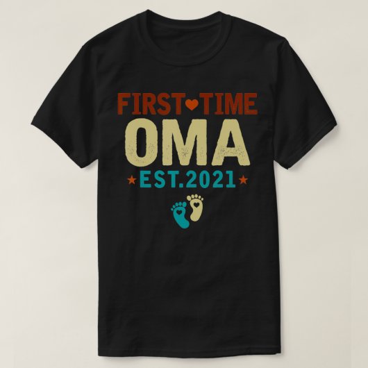First Time Oma Est Tシャツ (デザイン正面)
