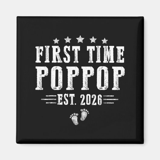 First Time Pp Est.2026 Father's Day Promoted To Pa マグネット (正面)