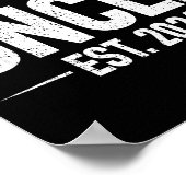 First Time Uncle Est. 2026 Funny New Uncle ポスター (角)