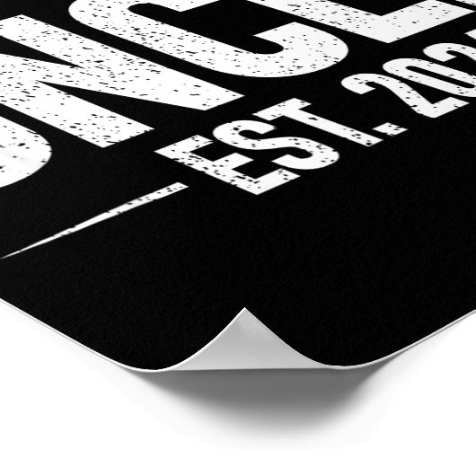 First Time Uncle Est. 2026 Funny New Uncle  ポスター (角)