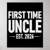 First Time Uncle Est. 2026 Funny New Uncle  ポスター (正面)
