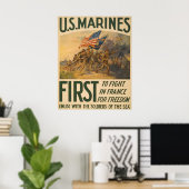 First To Fight in France ポスター (ホームオフィス)