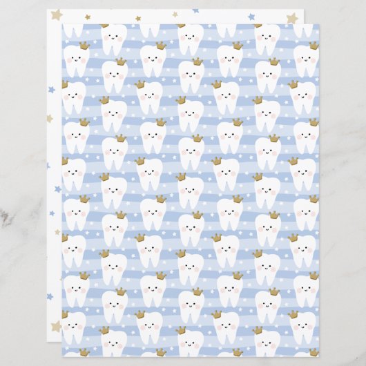 First Tooth両面スクラップブック作り紙 (正面/裏面)