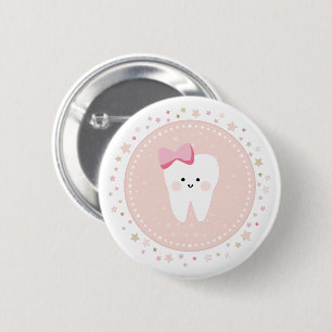 First Tooth女の子パーティーピンボタン 缶バッジ