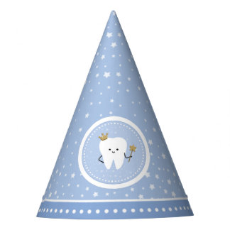 First Tooth Baby Blue Boyパーティーハット パーティーハット