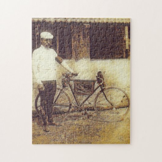 First Tour De France 1903年優勝モーリス・ガリン ジグソーパズル (縦)