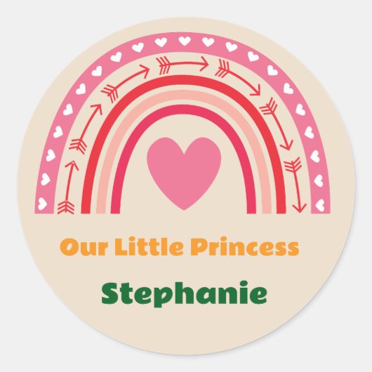 First Trip のまわりに The Rainbow 1th Birthday写真 ラウンドシール (正面)