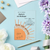 First Trip のまわりに The Sunの誕生日 アクリル招待状 (インサイチュ (ウェディング))