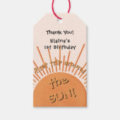 First Trip のまわりに The Sunの誕生日 ギフトタグ (正面)