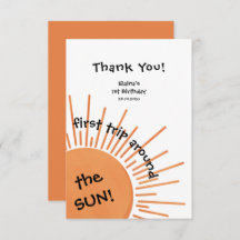 First Trip のまわりに The Sunの誕生日