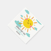 First Trip のまわりに The Sunの誕生日 スタンダードカクテルナプキン (角)