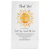 First Trip のまわりに The Sunの誕生日 スモールペーパーバッグ (正面)