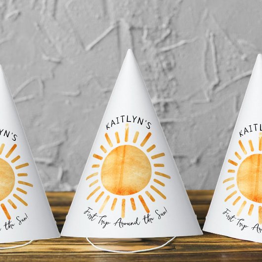 First Trip のまわりに The Sunの誕生日 パーティーハット