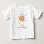 First Trip のまわりに The Sunの誕生日 ベビーTシャツ (正面)